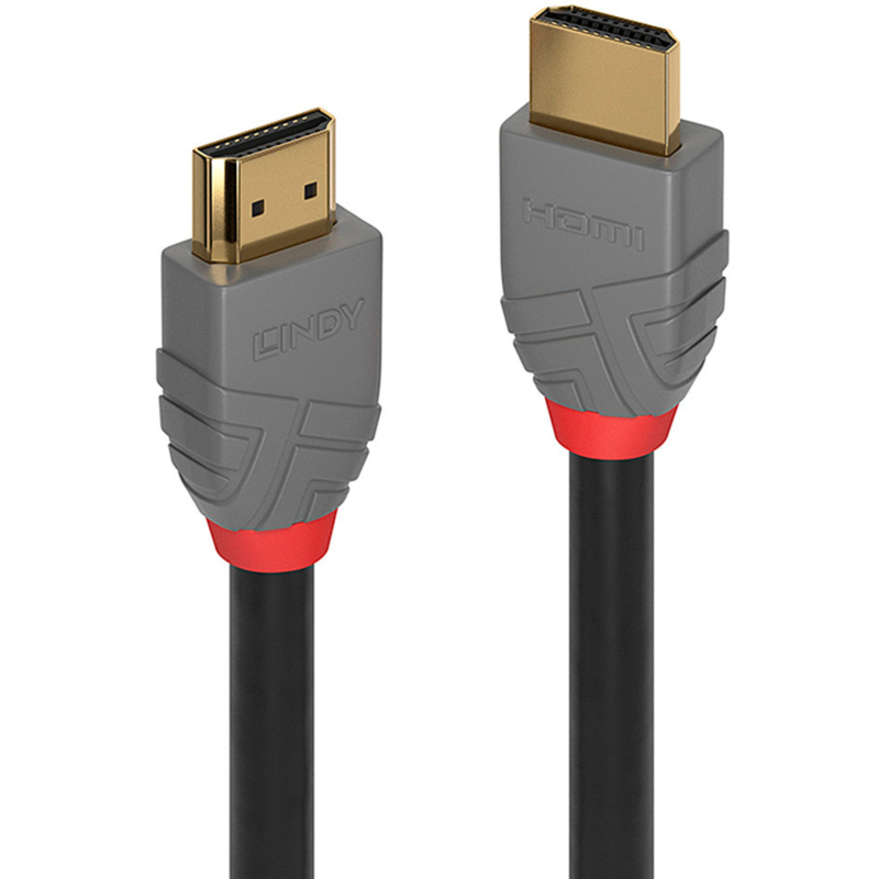 Lindy Standard HDMI Kabel, Anthra Line, schwarz, 7,5 Meter