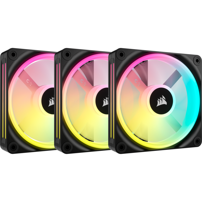 Corsair iCUE LINK QX120 RGB 120-mm-PWM-Lüfter Gehäuselüfter, schwarz