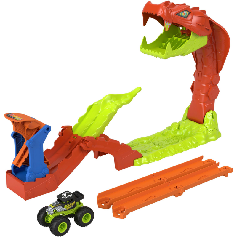 Mattel Monster Trucks Gigantische Schlangenjagd Spiel