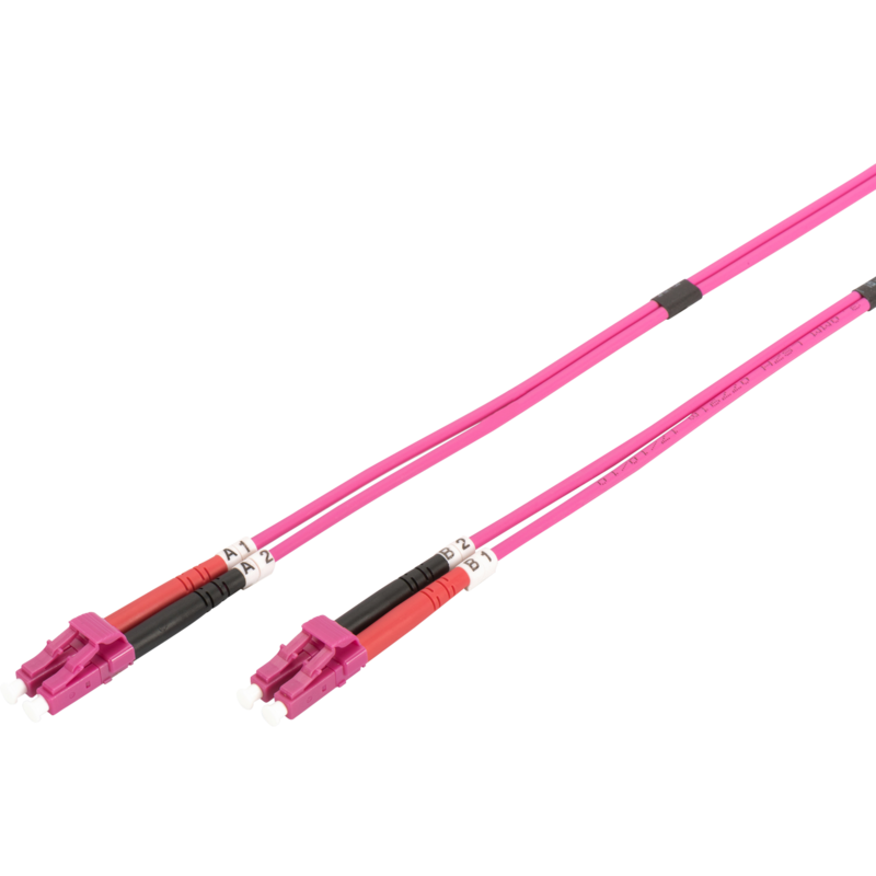 Digitus LWL Patchkabel, Duplex, LC > LC Stecker, Multimode OM4 Kabel