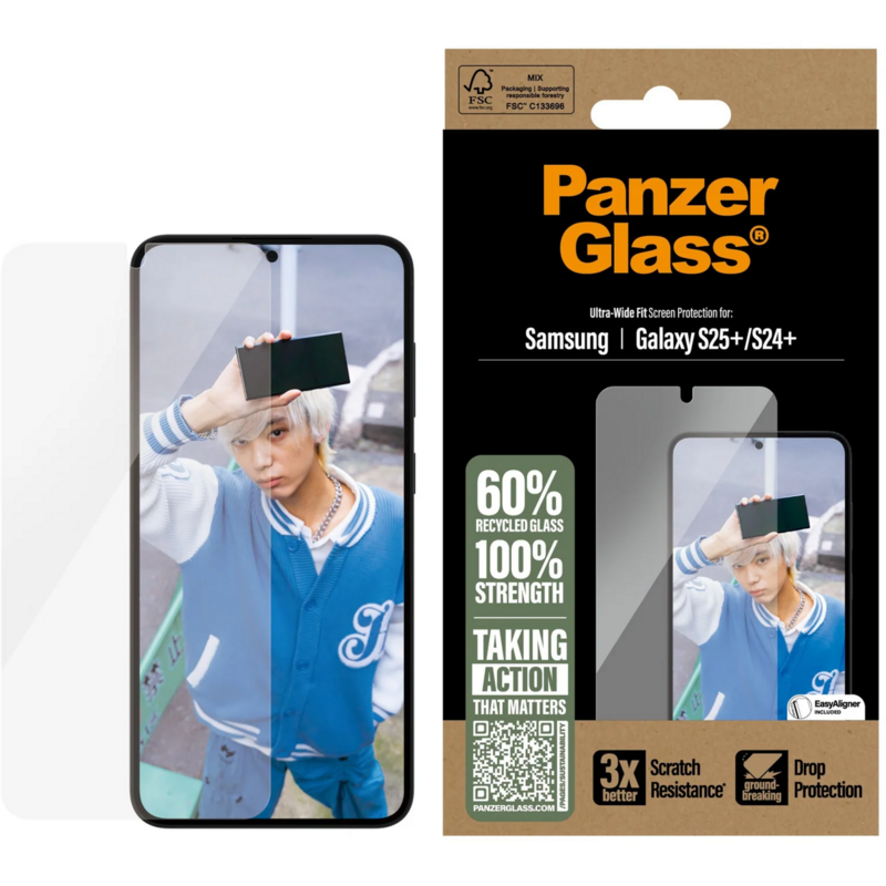 PanzerGlass Displayschutz Ultra-Wide Fit Schutzfolie, transparent, Samsung