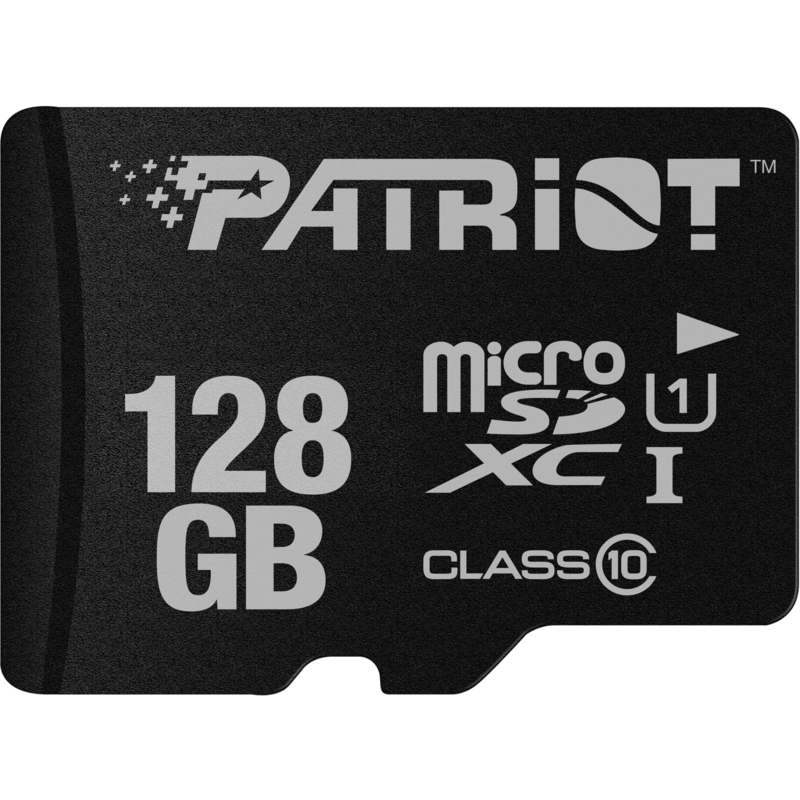 Patriot LX Series 128 GB microSDXC Speicherkarte, schwarz, UHS-I U1, Class 10