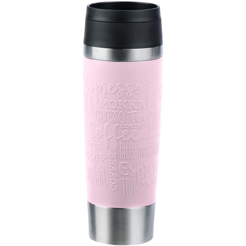 Emsa TRAVEL MUG Classic Grande Thermobecher, hellrosa/edelstahl, 0,5 Liter
