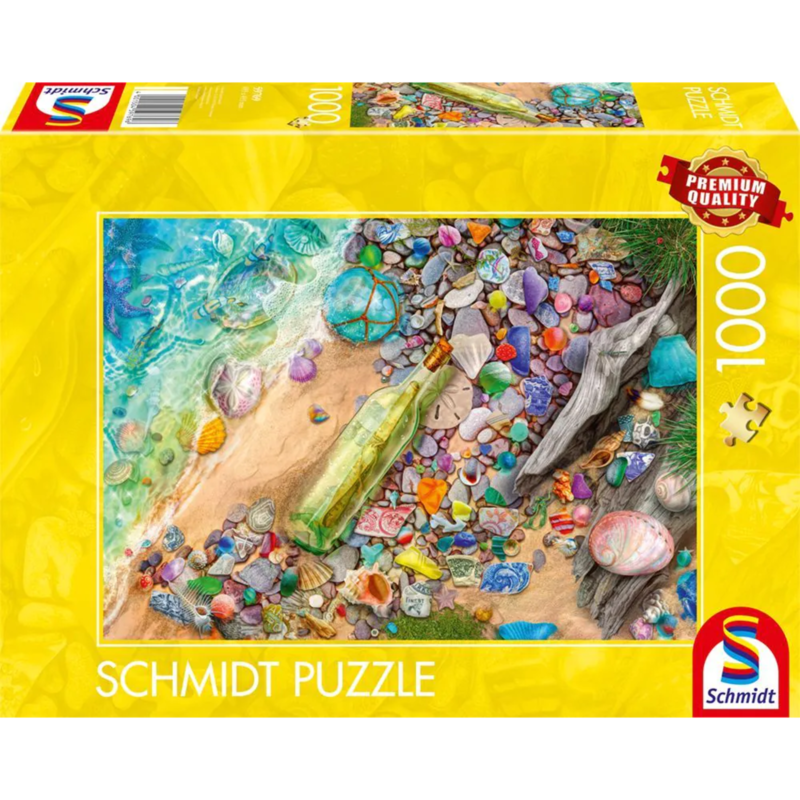 Schmidt Spiele Leuchtendes Strandgut Puzzle, 1000 Teile