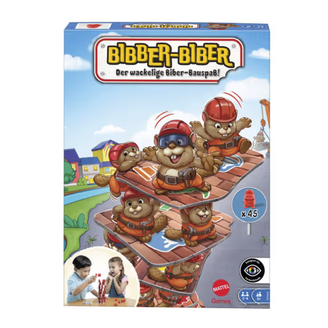 Mattel Games Bibber-Biber Geschicklichkeitsspiel