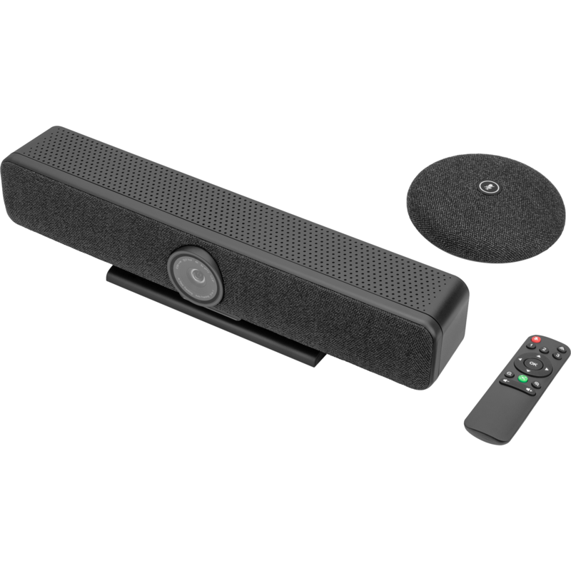 Digitus 4K All-In-One Video Bar Pro Konferenzsystem, schwarz