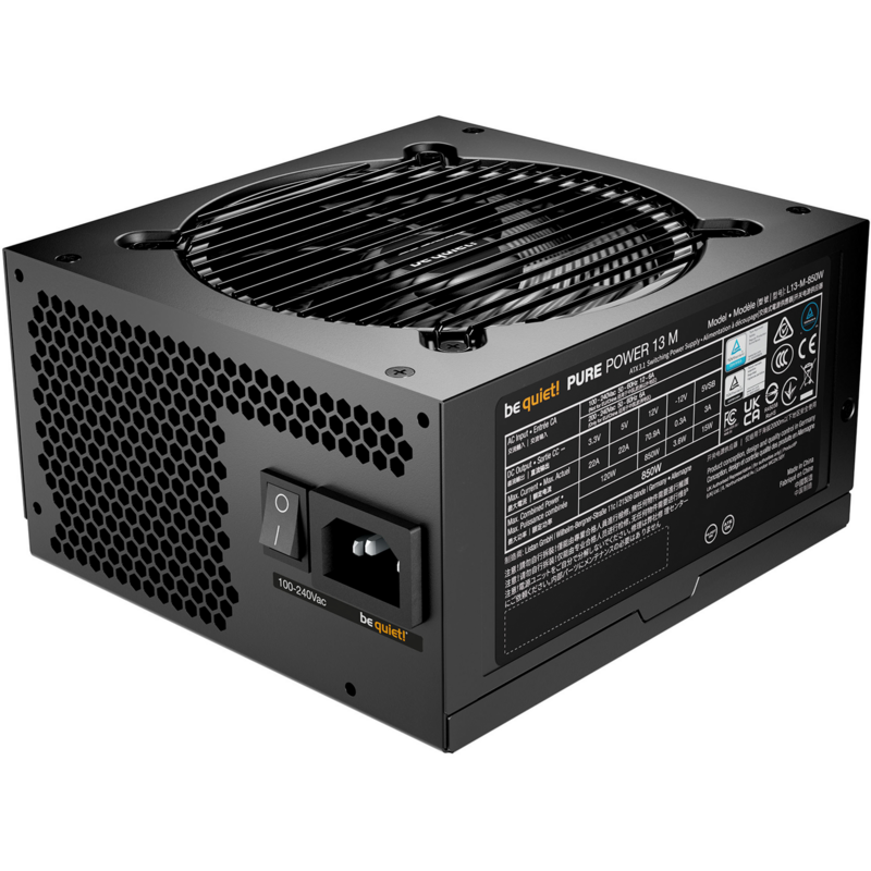 be quiet! Pure Power 13 M 850W PC-Netzteil, schwarz, 1x 12-Pin High Power GPU