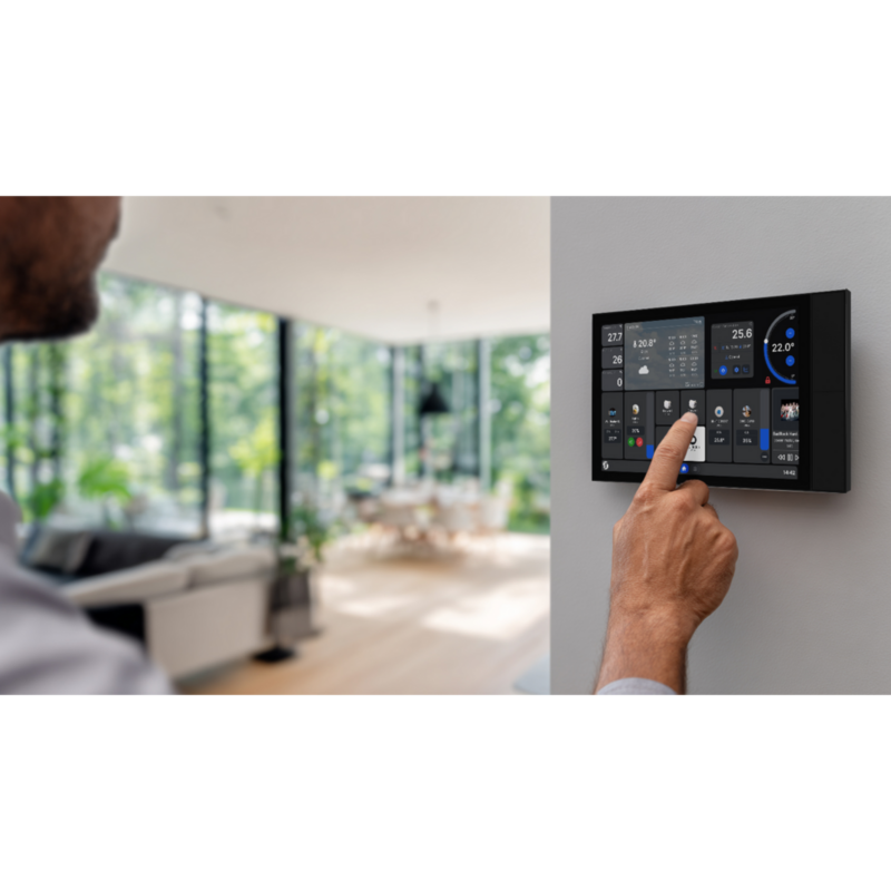 Shelly Wall Display XL Bedienteil, schwarz, Gebraucht