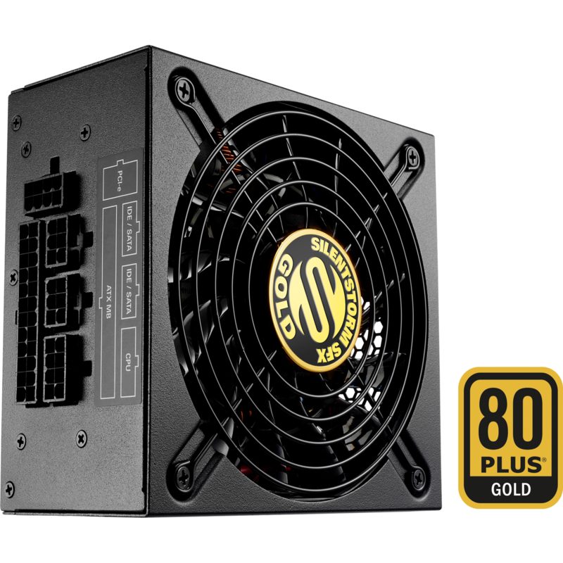 Sharkoon SilentStorm SFX Gold 500W PC-Netzteil, schwarz, 2x PCIe