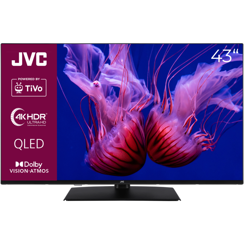 JVC LT-43VUQ3455 QLED-Fernseher, schwarz, UltraHD/4K, Triple Tuner, Smart TV