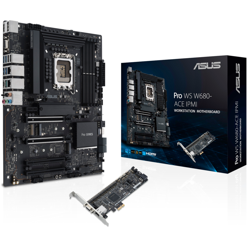 ASUS PRO WS W680-ACE IPMI Mainboard, schwarz