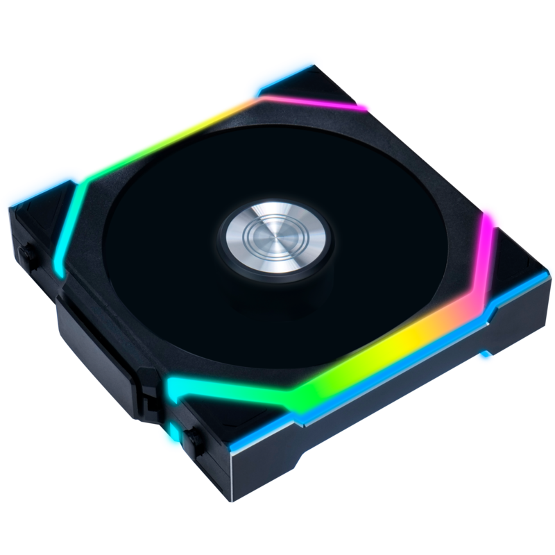 Lian Li UNI FAN SL120 Wireless Gehäuselüfter, schwarz, Reverse