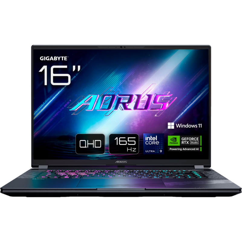 GIGABYTE Gaming Notebook AORUS ELITE 16 BWHC3DEC65SP, 16", NVIDIA GeForce RTX 5070, Intel Core Ultra 9 275HX, SSD, 32GB RAM