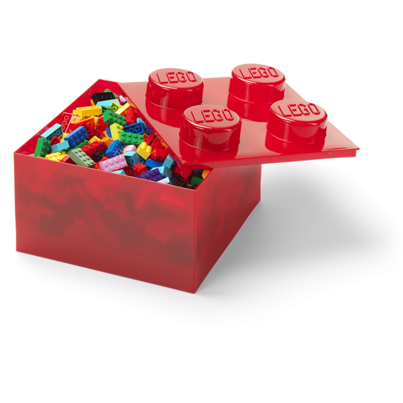 Room Copenhagen LEGO Storage Brick 4 Top Lid Glitter Aufbewahrungsbox