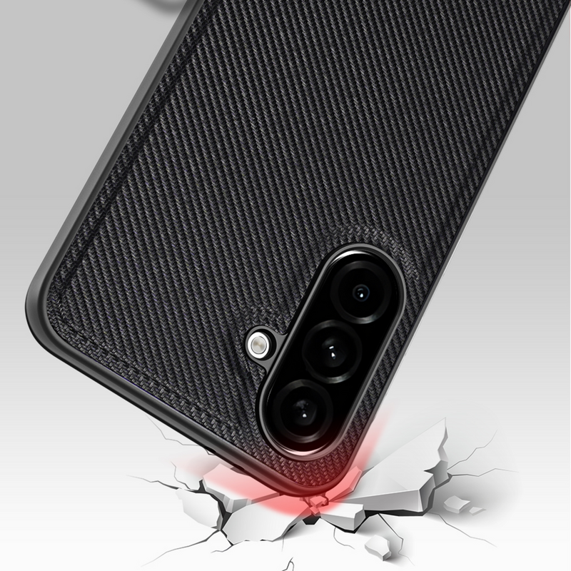 Nevox StyleShell NYLO Handyhülle, schwarz, Samsung Galaxy A57 5G