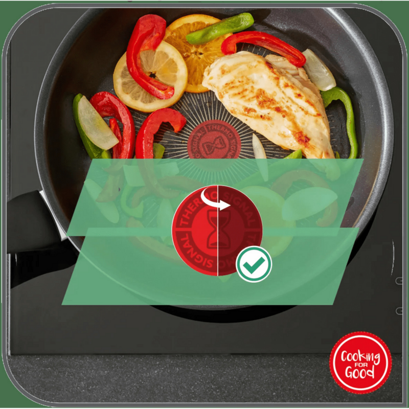 Tefal Pfannen-Set Black Stone, 2-teilig, schwarz, Ø 28cm, Ø 24cm