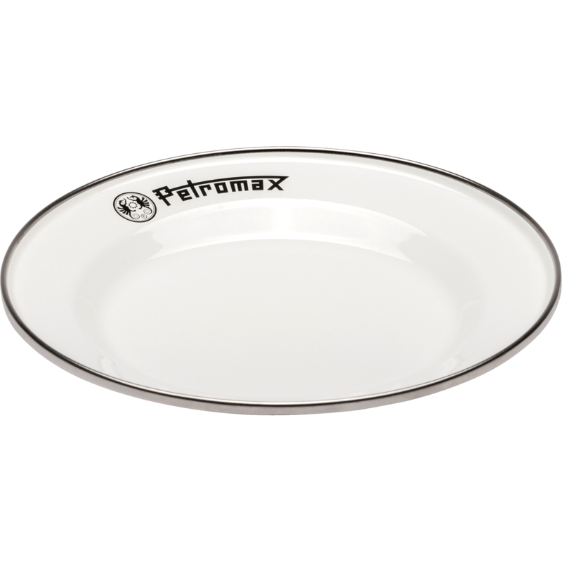 Petromax Emaille Teller px-plate-18-w, 2 Stück, weiß, Ø 18cm