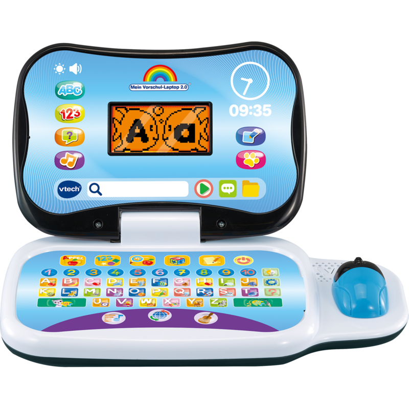 VTech Mein Vorschul-Laptop 2.0 Lerncomputer, grau/schwarz