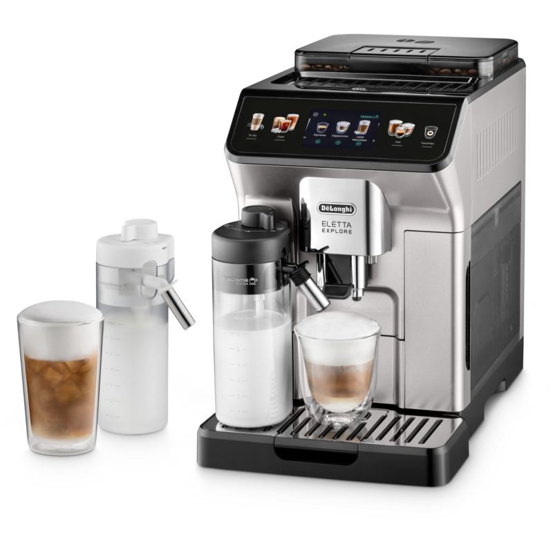 DeLonghi Eletta Explore ECAM450.55.S Vollautomat, silber/schwarz, Gebraucht