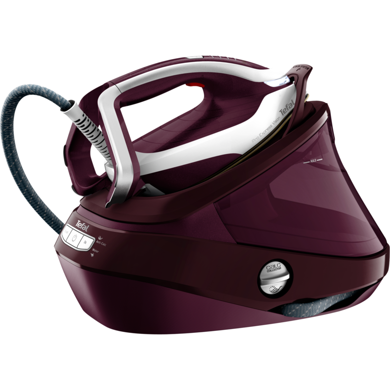 Tefal Pro Express Vision GV9810 Dampfbügelstation, aubergine/weiß