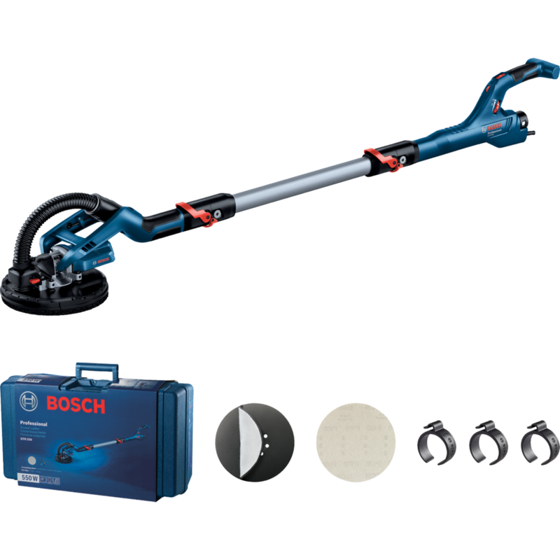 Bosch Professional Trockenbauschleifer GTR 55-225 Professional, blau, 550 Watt