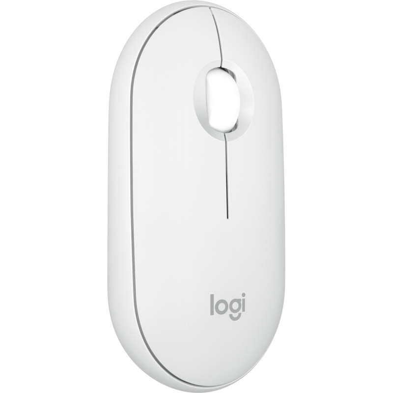 Logitech Pebble Mouse 2 M350s Maus, weiß, Bluetooth, für