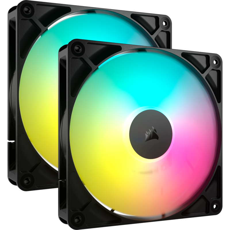 Corsair RS140 ARGB Gehäuselüfter, schwarz, 2er Pack