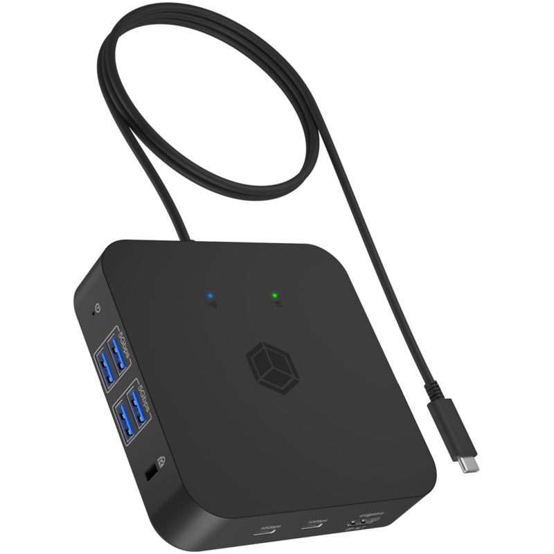 ICY BOX IB-DK4090-C Dockingstation, HDMI, USB-C, USB-A, RJ-45