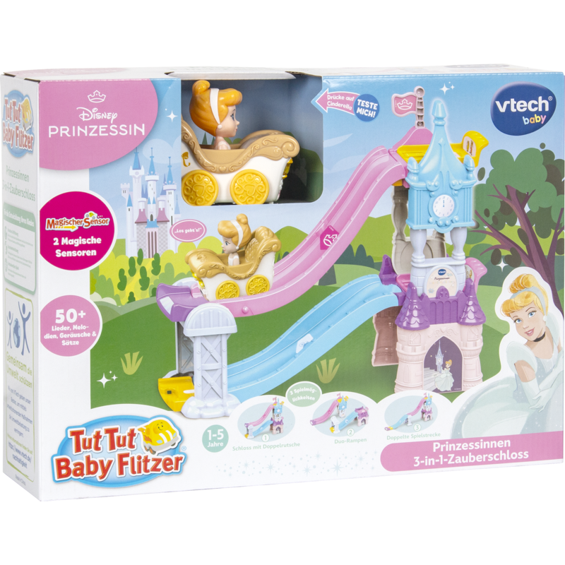 VTech Tut Tut Baby Flitzer - Prinzessinen 3-in-1-Zauberschloss Spielgebäude