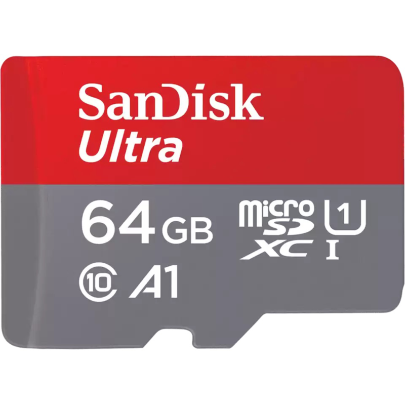 SanDisk Ultra 64 GB microSDXC Speicherkarte, UHS-I U1, Class 10, A1