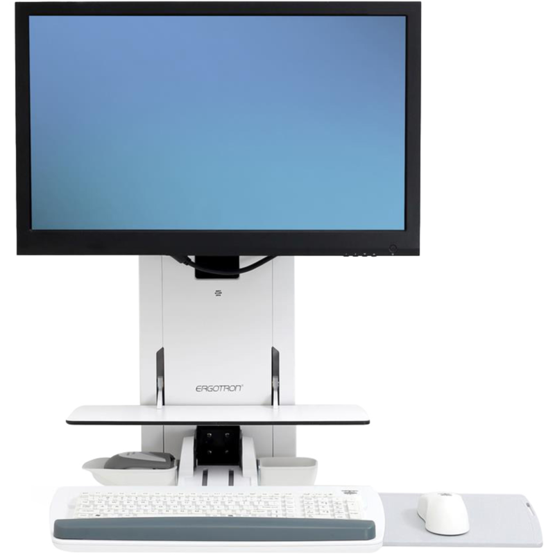Ergotron StyleView Sitz-Steh-Vertical Lift Halterung, weiß