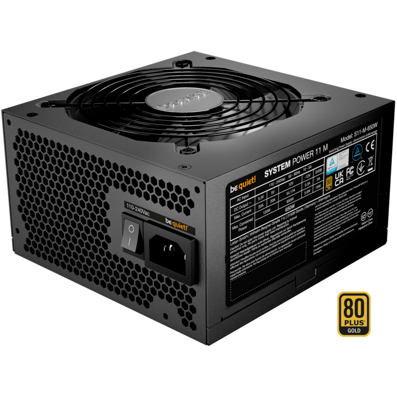 be quiet! SYSTEM POWER 11 M 650W PC-Netzteil, schwarz, 1x 12-Pin High Power GPU
