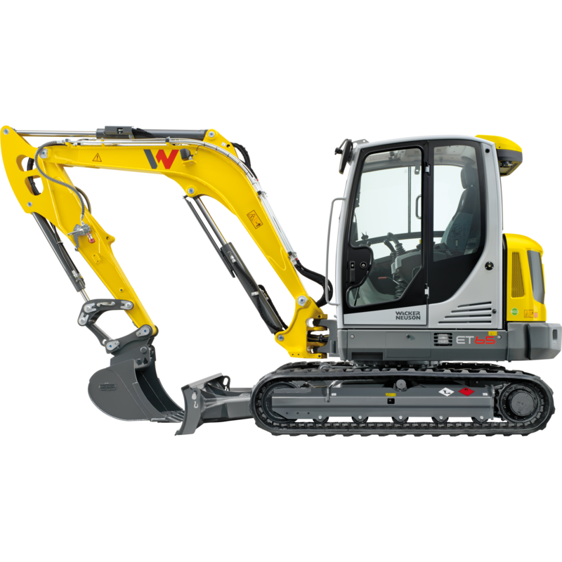 SIKU SUPER Wacker Neuson ET65 Kettenbagger Modellfahrzeug, gelb/grau