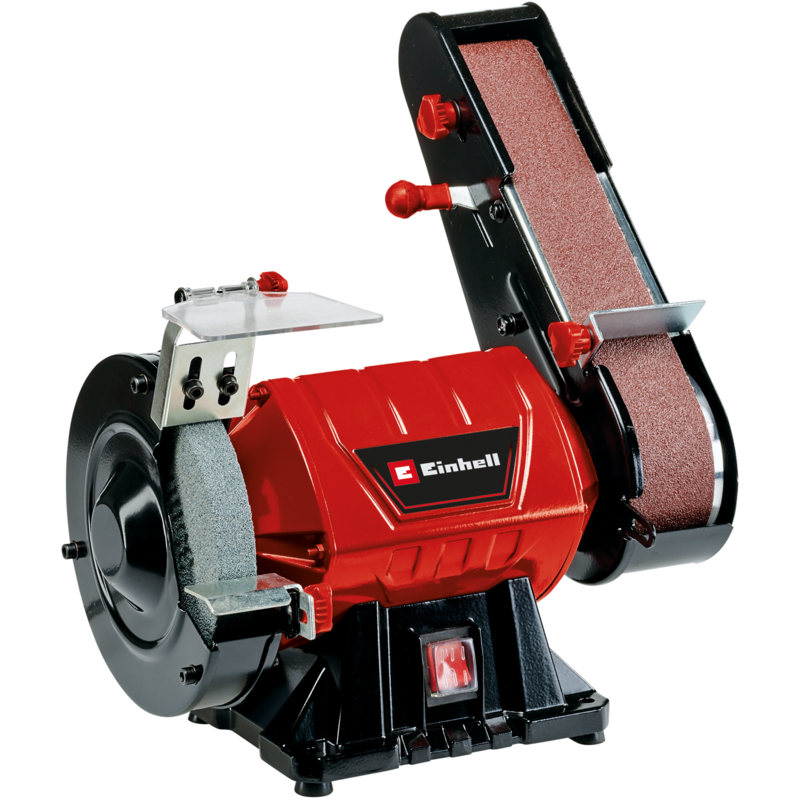 EINHELL Stand-Bandschleifer TC-US 350 Doppelschleifer, rot/schwarz, 350 Watt