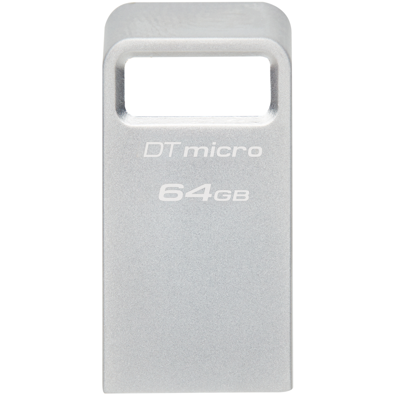 Kingston DataTraveler Micro 64 GB USB-Stick, silber, USB-A 3.2 Gen 1