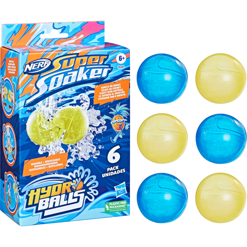 Hasbro Nerf Super Soaker Hydro Balls 6er-Pack Wasserspielzeug