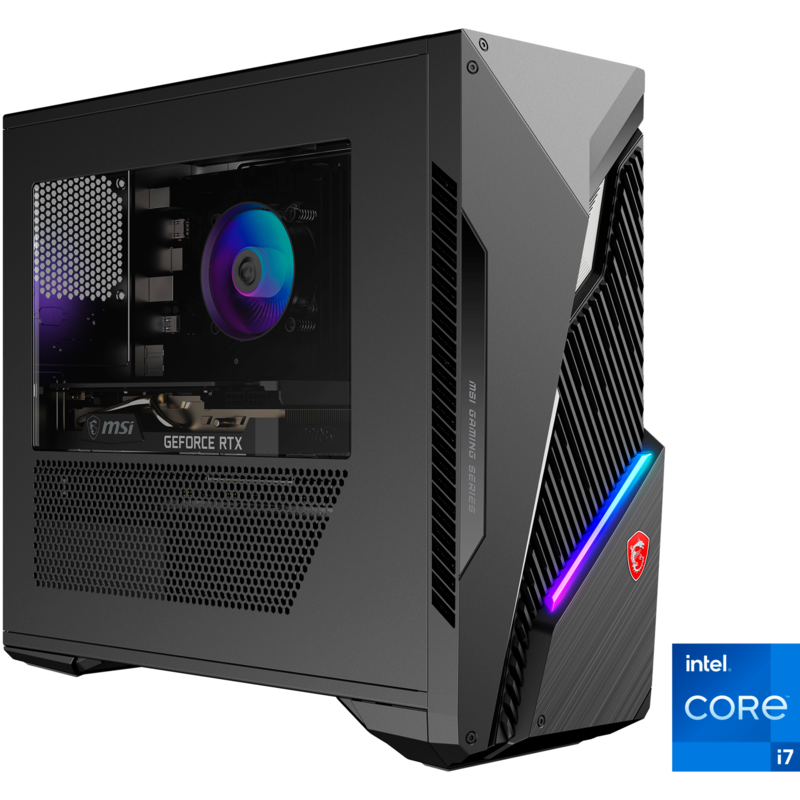 MSI MAG Infinite S3 13NUB7-1205AT Gaming-PC, schwarz/transparent, Windows 11, Gebraucht