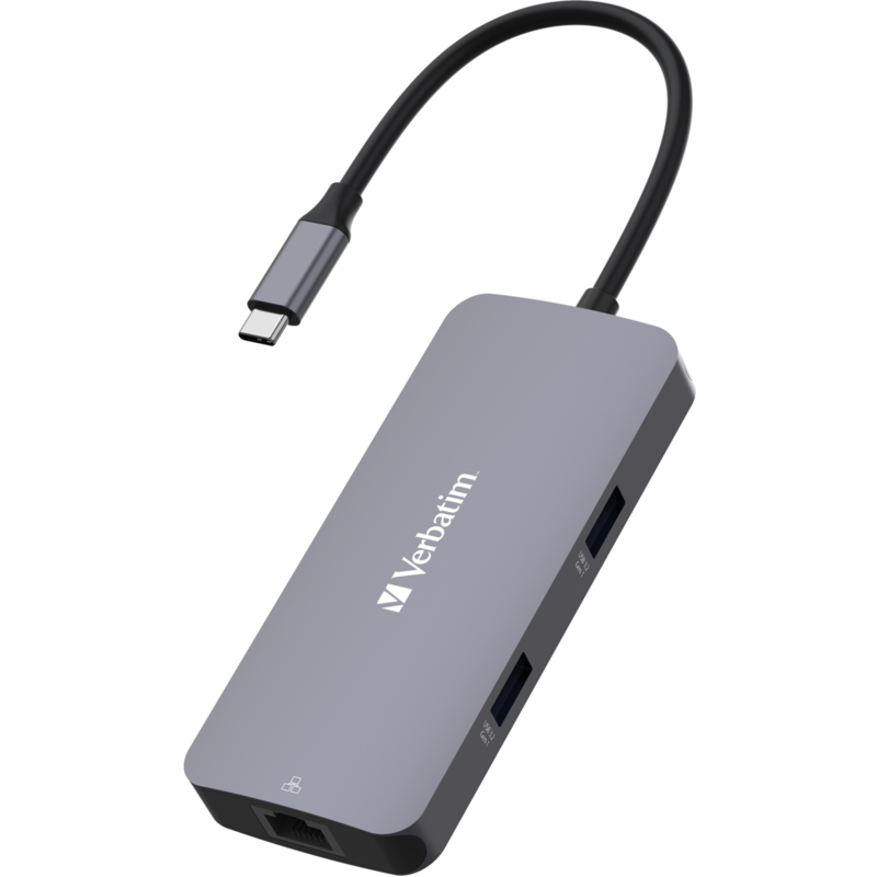 Verbatim USB-C Pro Multiport-Hub CMH-05, 5 Port Dockingstation, grau, HDMI