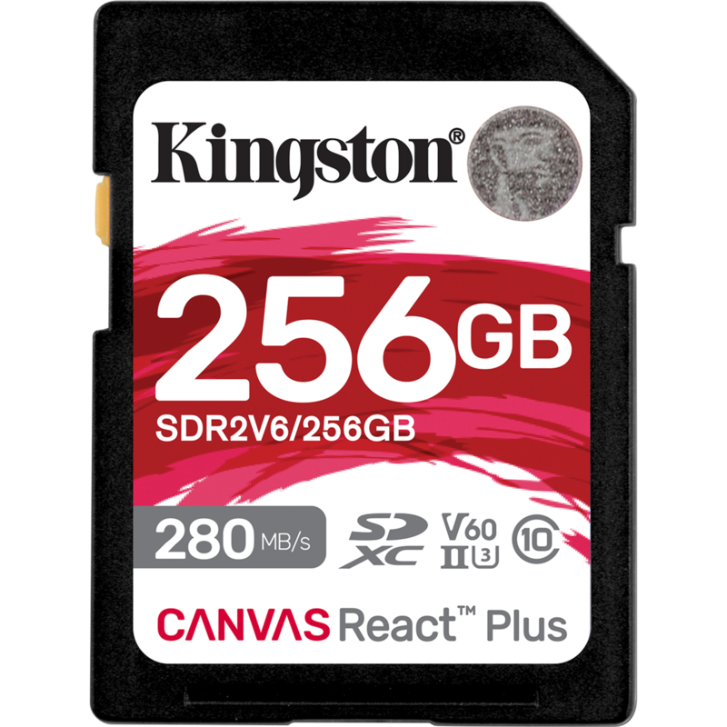 Kingston Canvas React Plus 256 GB SDXC Speicherkarte, UHS-II U3, Class 10, V60