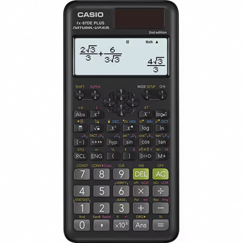 Casio fx-87DE PLUS 2nd Edition Taschenrechner, schwarz