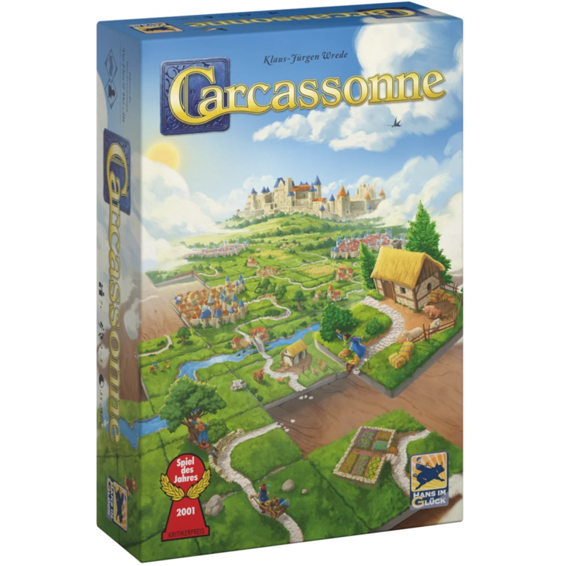 Asmodee Carcassonne V3.0 Brettspiel, Spiel des Jahres 2001