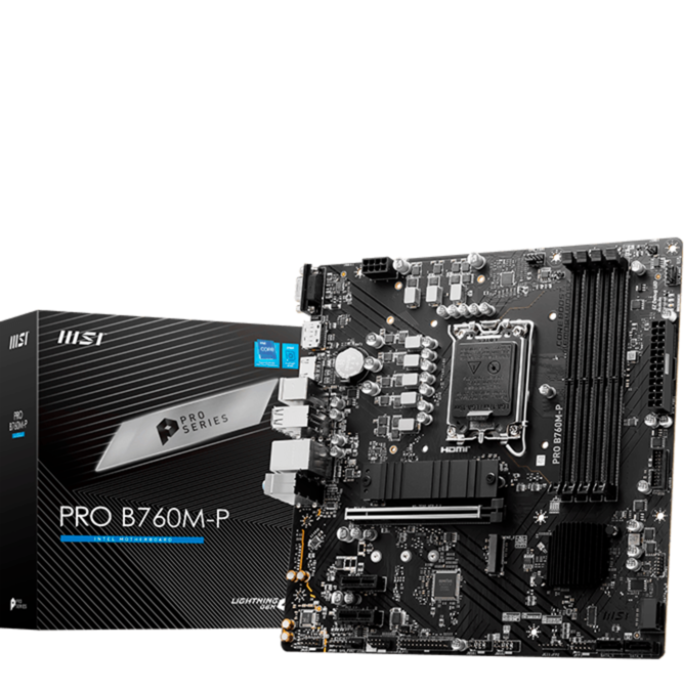 MSI PRO B760M-P Mainboard, schwarz