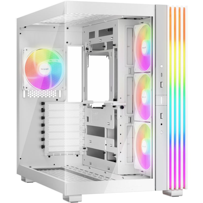 be quiet! Light Base 600 LX Tower-Gehäuse, weiß, Tempered Glass x 2