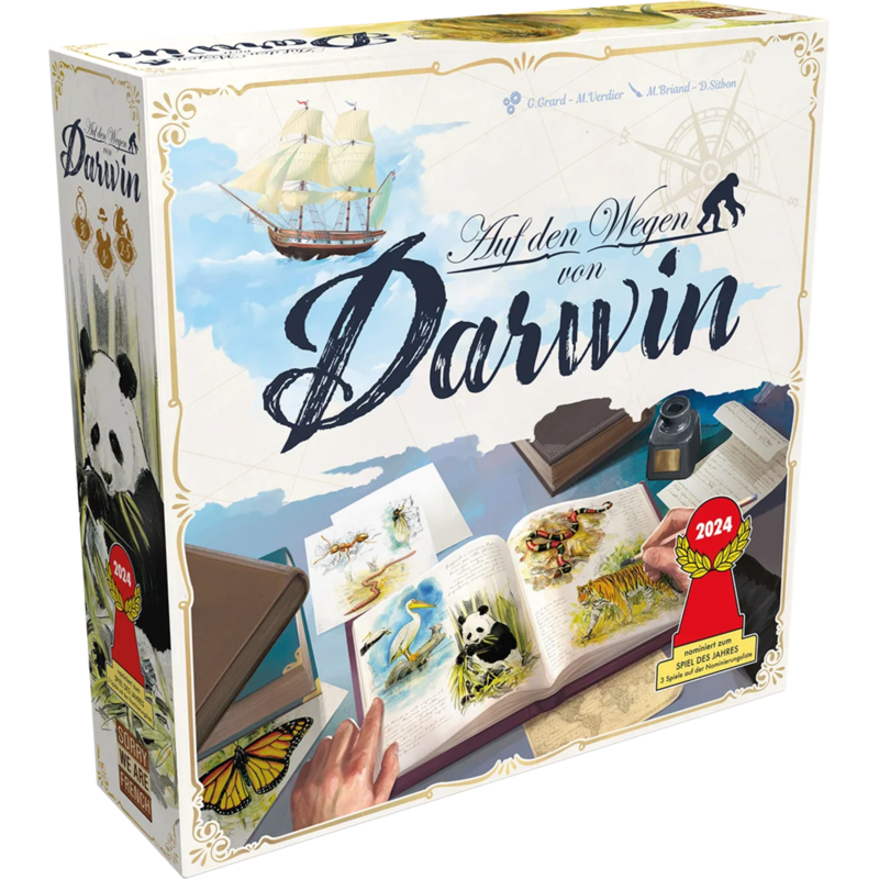 Asmodee Auf den Wegen von Darwin Brettspiel