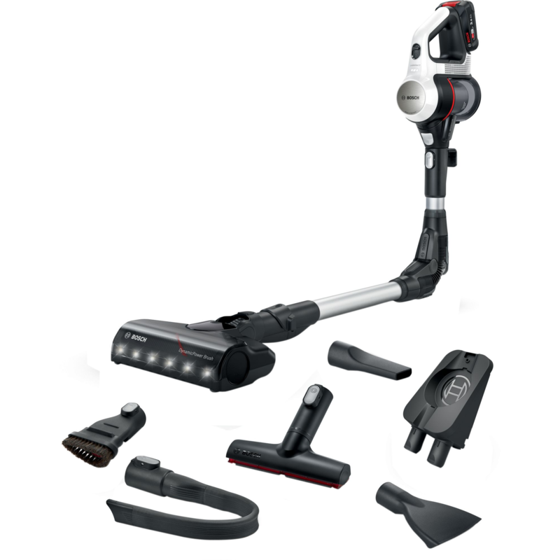 Bosch Home Unlimited 7 BSS711W Stielstaubsauger, weiß/schwarz