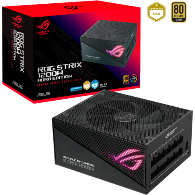 ASUS ROG STRIX 1200W Gold Aura Edition PC-Netzteil, schwarz, 3x PCIe