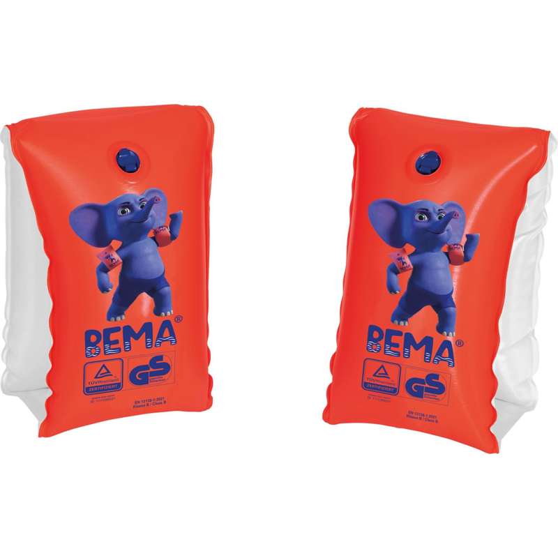 Happy People BEMA-Schwimmflügel, Größe 0, orange/blau, für Kinder von 1 - 6