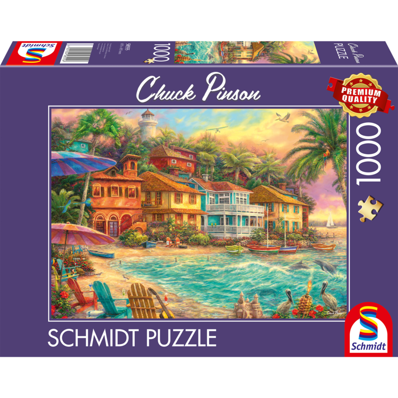 Schmidt Spiele Chuck Pinson: Inselzeit Puzzle, 1000 Teile