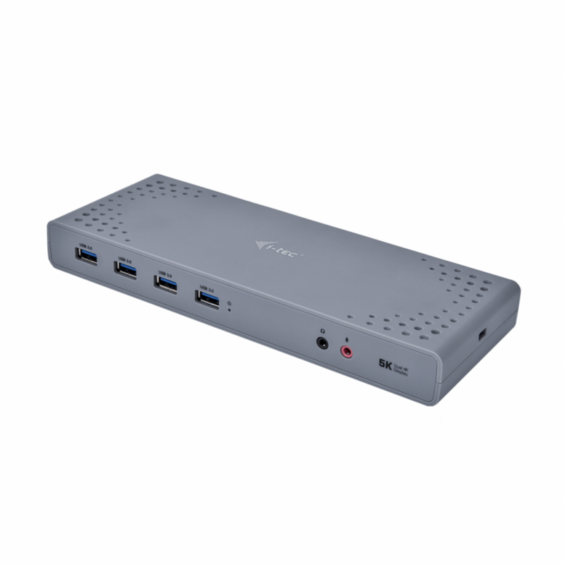 i-tec Dual Display Docking Station Dockingstation, grau, USB-C, HDMI
