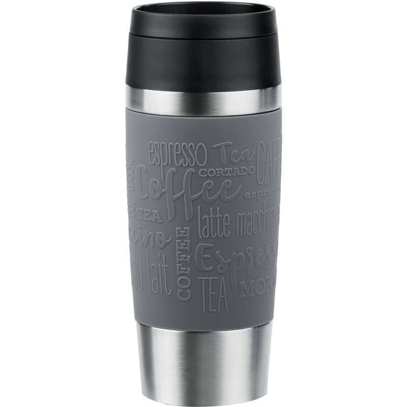 Emsa TRAVEL MUG Classic Thermobecher, grau/edelstahl, 0,36 Liter
